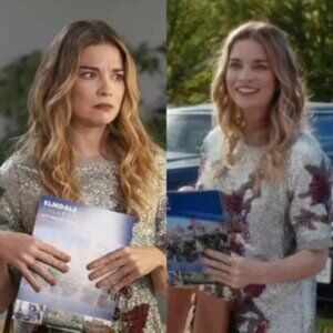 Zara‎ Alexis ASO  Schitts Creek Sequin Mini Dress Women Size XS